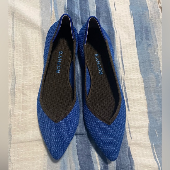 Rothys The Point in Blue, Brown - Picture 1 of 6